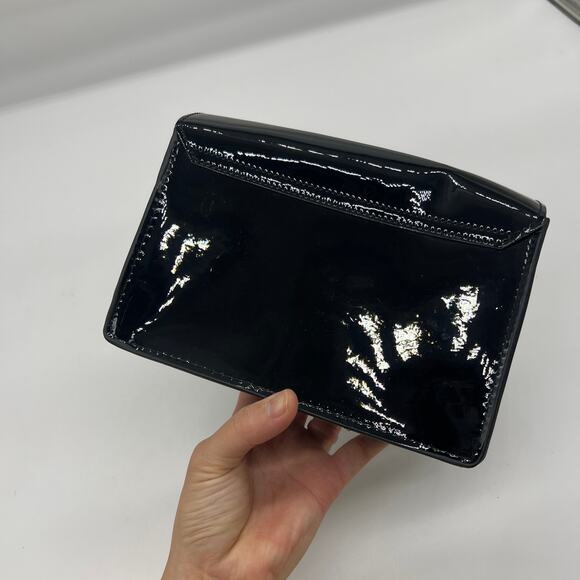 Jimmy Choo Parfum Gold Chain Black Patent Crossbody Bag - Picture 2 of 16